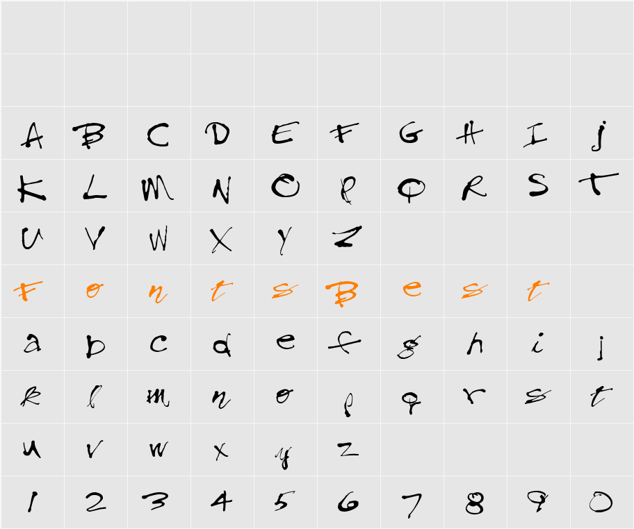Threadneedle Character Map