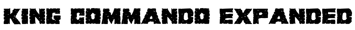 King Commando Expanded Font Image