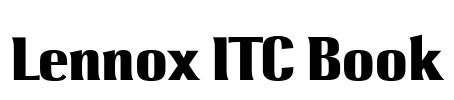 Lennox ITC Book Font Image