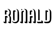 RONALD Font Image