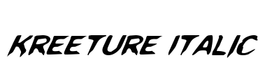 Kreeture Italic Font Image