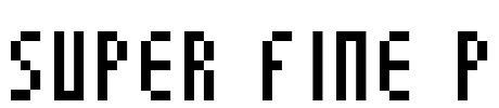 Super Fine P Font Image