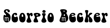 Scorpio Becker Font Image