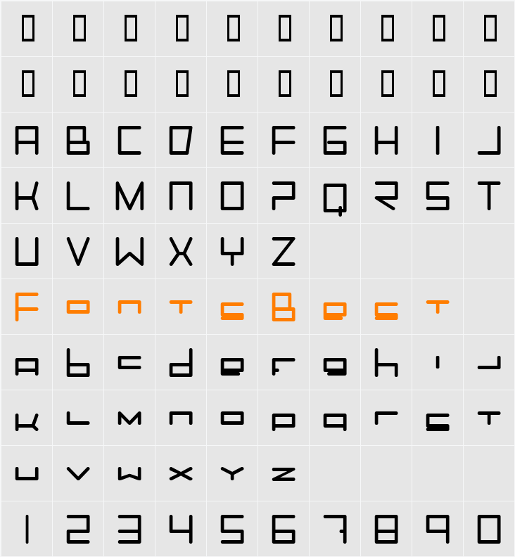 Trancemission Character Map