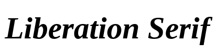Liberation Serif Font Image