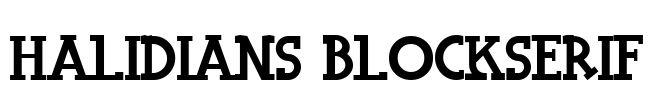 Halidians Blockserif Font Image