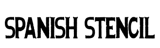 Spanish Stencil Font Image