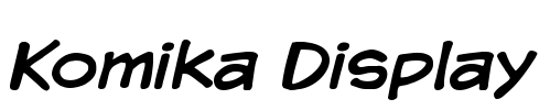 Komika Display Font Image