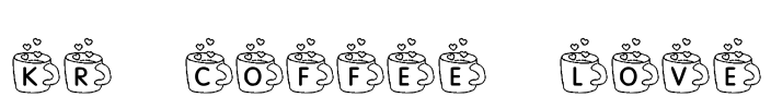KR Coffee Love Font Image
