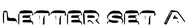 Letter Set A Font Image