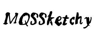 MQSSketchy Font Image