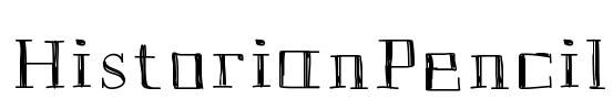 HistorianPencil Font Image