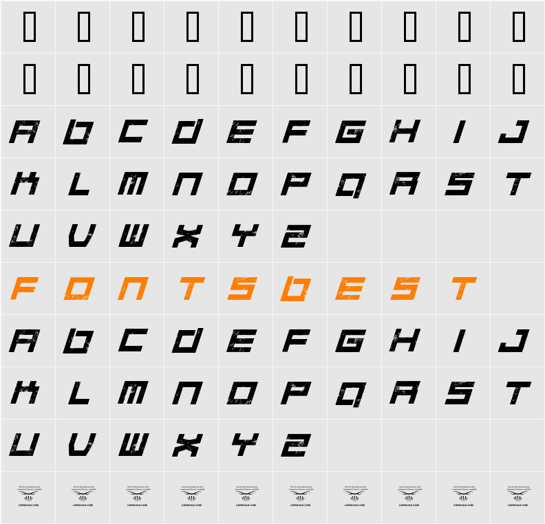 Quaaludes Character Map