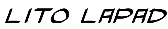 Lito Lapad Font Image