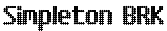 Simpleton BRK Font Image