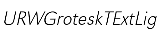 URWGroteskTExtLig