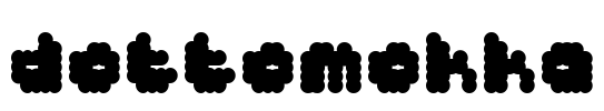 dottomokka Font Image