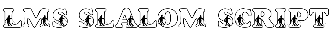 LMS Slalom Script Font Image