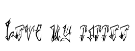 Love my tattoo Font Image