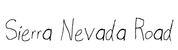 Sierra Nevada Road Font Image