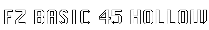 FZ BASIC 45 HOLLOW