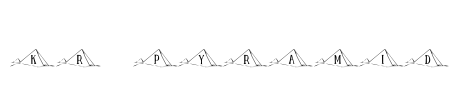 KR Pyramid Font Image