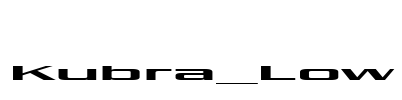 Kubra_Low Font Image