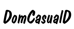 DomCasualD Font Image