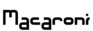 Macaroni Font Image