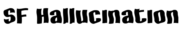 SF Hallucination Font Image