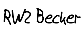 RW2 Becker Font Image