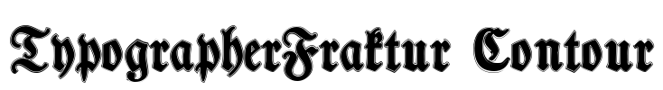 TypographerFraktur Contour Font Image