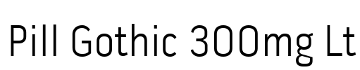 Pill Gothic 300mg Lt