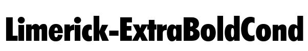 Limerick-ExtraBoldCond Font Image