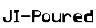 JI-Poured Font Image