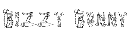 Bizzy Bunny Font Image