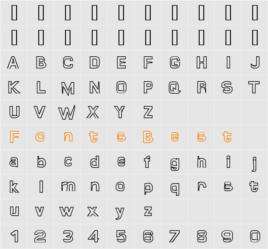 277-CAI978 Character Map