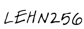 LEHN256 Font Image