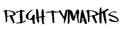 RightyMarks Font Image