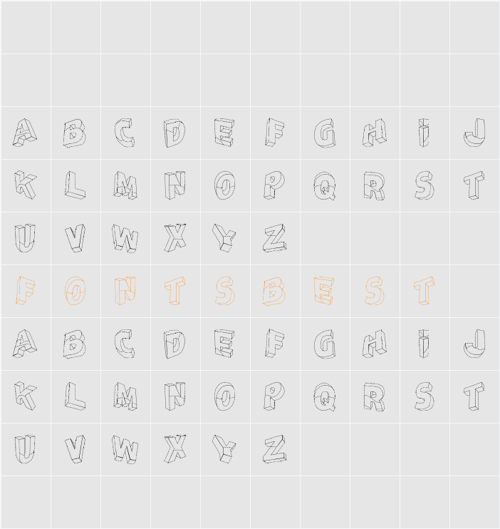 Perspectivo Dis tfb Character Map
