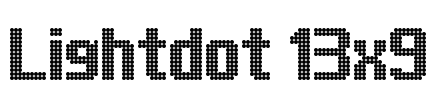 Lightdot 13x9 Font Image