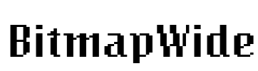 BitmapWide Font Image