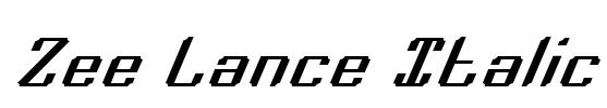 Zee Lance Italic