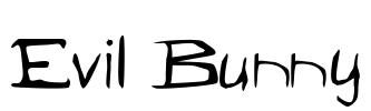 Evil Bunny Font Image
