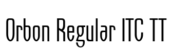 Orbon Regular ITC TT Font Image