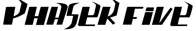 phaser five Font Image