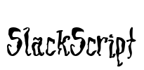 SlackScript Font Image