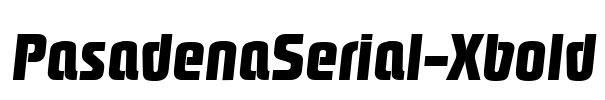 PasadenaSerial-Xbold Font Image
