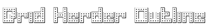 Drid Herder Outline Font Image