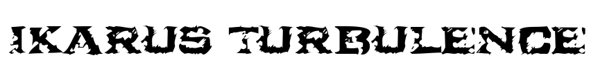 Ikarus Turbulence Font Image